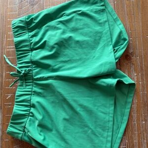Vibrant Green Women's Athletic Shorts